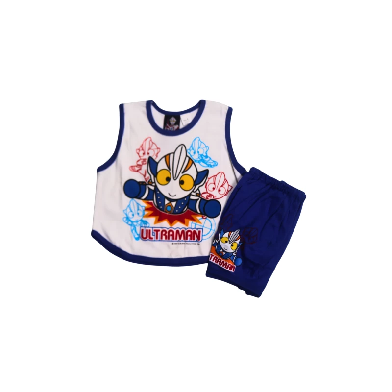 ltraman Kids Sleeveless Bib & Shorts Set